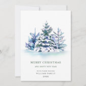 Minimalistisches Elegantes Pine Tree Weihnachten G (Vorderseite)