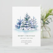 Minimalistisches Elegantes Pine Tree Weihnachten G (Stehend Vorderseite)