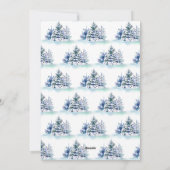 Minimalistisches Elegantes Pine Tree Weihnachten G (Rückseite)