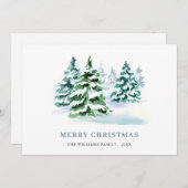 Minimalistisches Elegantes Pine Tree Weihnachten G (Vorne/Hinten)