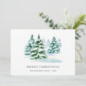 Minimalistisches Elegantes Pine Tree Weihnachten G (Stehend Vorderseite)