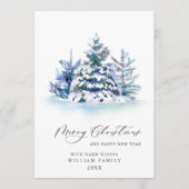 Minimalistisches Elegantes Pine Tree Weihnachten G (Vorderseite)