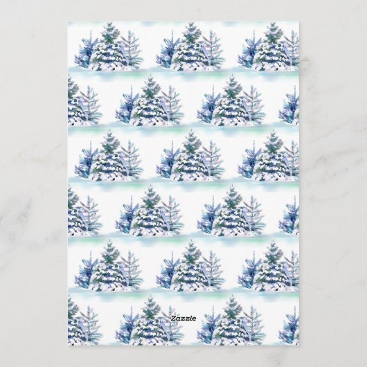 Minimalistisches Elegantes Pine Tree Weihnachten G (Rückseite)