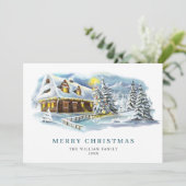 Minimalistisches Elegantes Pine Tree Weihnachten G (Stehend Vorderseite)