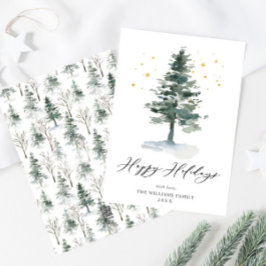 Minimalistisches Elegantes Pine Tree Weihnachten G