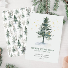 Minimalistisches Elegantes Pine Tree Weihnachten G