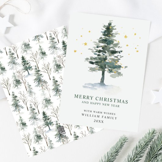 Minimalistisches Elegantes Pine Tree Weihnachten G