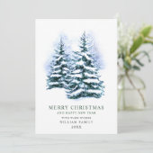 Minimalistisches Elegantes Pine Tree Weihnachten G (Stehend Vorderseite)