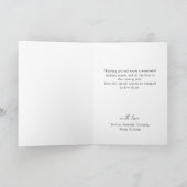 Minimalistisches Elegantes Pine Tree Weihnachten G (Innenseite)