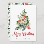 Minimalistisches Elegantes Pine Tree Weihnachten G (Vorne/Hinten)