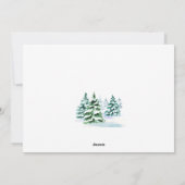 Minimalistisches Elegantes Pine Tree Weihnachten G (Rückseite)