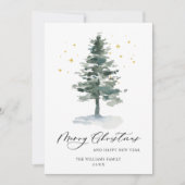 Minimalistisches Elegantes Pine Tree Weihnachten G (Vorderseite)