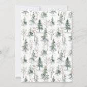 Minimalistisches Elegantes Pine Tree Weihnachten G (Rückseite)