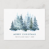 Minimalistisches Elegantes Pine Tree Weihnachten G Postkarte (Vorderseite)