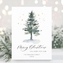 Minimalistisches Elegantes Pine Tree Weihnachten G