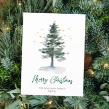 Minimalistisches Elegantes Pine Tree Weihnachten G