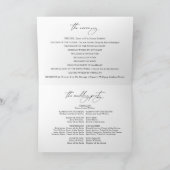 Minimalistisches elegantes Programm für moderne Ho (Innenseite)