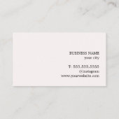 Minimalistisches elegantes Red Old White Bold Netw Visitenkarte (Rückseite)