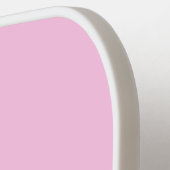 Minimalistisches elegantes rosa Modernes Monogramm Pickleball Schläger (Linke Seite)