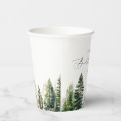 Minimalistisches, elegantes rustikales Brautparty Pappbecher (Rechts)