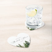 Minimalistisches, elegantes rustikales Brautparty Untersetzer (Vor Ort)