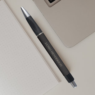 Minimalistisches elegantes Schwarzes Kugelschreiber