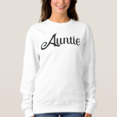 Minimalistisches elegantes Script Tanti Sweatshirt (Vorderseite)
