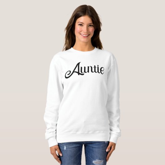 Minimalistisches elegantes Script Tanti Sweatshirt (Vorne ganz)