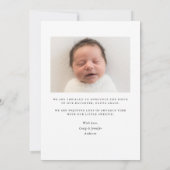 Minimalistisches elegantes Skript Einführung in Fo Ankündigung (Rückseite)