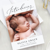 Minimalistisches elegantes Skript Einführung in Fo Ankündigung