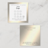 Minimalistisches, elegantes und luxuriöses Logo Treuekarte (Vorne/Hinten)