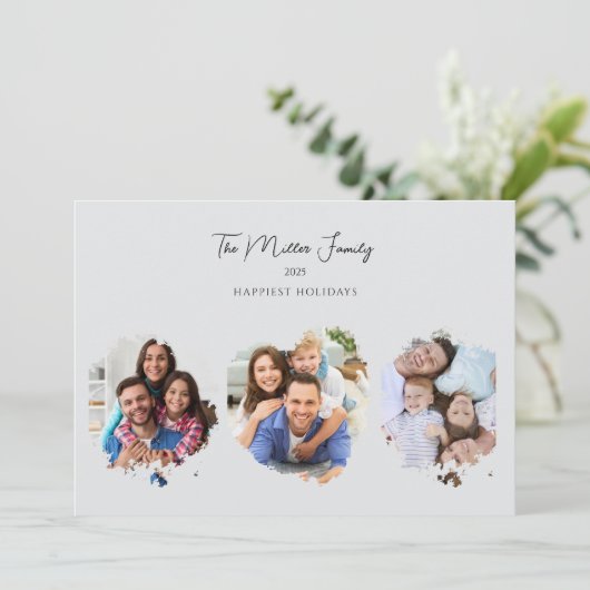 Minimalistisches Elegantes Weihnachten Einfaches 4 (Stehend Vorderseite)