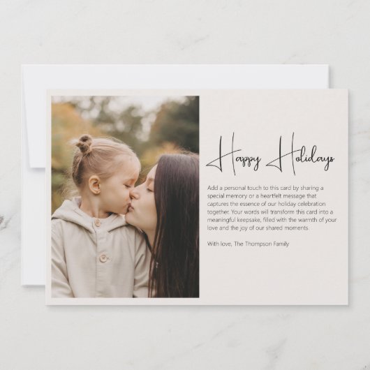 Minimalistisches Elegantes Weihnachten Einfaches 4 (Rückseite)