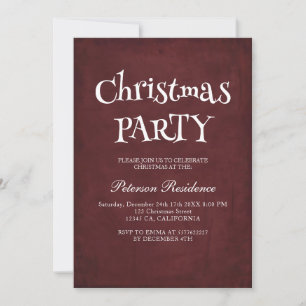 Minimalistisches Elegantes Weihnachtsfest - Party Einladung