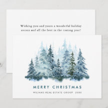 Minimalistisches elegantes Weihnachtsgrüßen im Unt