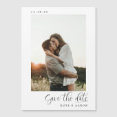 Minimalistisches Element Speichern des Datumsfenst Magnetkarte (Vorderseite)