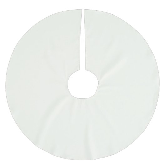 Minimalistisches Elfenbein solide schlicht elegant Polyester Weihnachtsbaumdecke (Vorderseite)