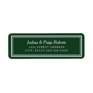 Minimalistisches Emerald Green White Elegante Cust