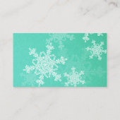 Minimalistisches Emerle Snowflake Muster aus Winde Begleitkarte (Rückseite)