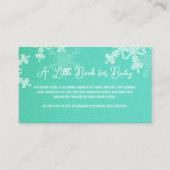 Minimalistisches Emerle Snowflake Muster aus Winde Begleitkarte (Vorderseite)