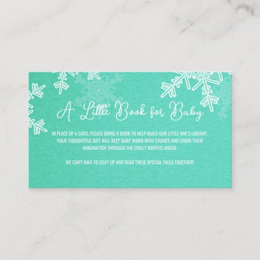 Minimalistisches Emerle Snowflake Muster aus Winde Begleitkarte (Vorderseite)