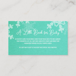 Minimalistisches Emerle Snowflake Muster aus Winde Begleitkarte