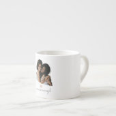 Minimalistisches Erröten - Sie sind genug - Espressotasse (Vorderseite Rechts)