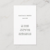 Minimalistisches Erstellen eines eigenen Logos Visitenkarte (Rückseite)