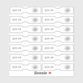 Minimalistisches Etikett für den Logo-Schmuck (Blatt)