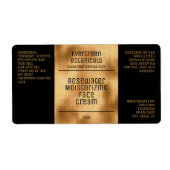 Minimalistisches Etikett für Schönheitsprodukte - (Vorne)