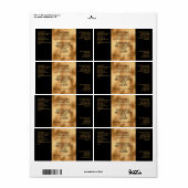 Minimalistisches Etikett für Schönheitsprodukte - (Vorne)