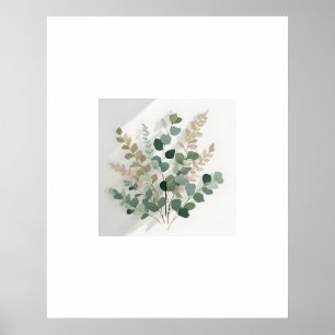 Minimalistisches Eukalyptus Botanisches Poster - 3