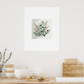 Minimalistisches Eukalyptus Botanisches Poster - 3 (Küche)