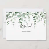 Minimalistisches Eukalyptus-Hochzeitssegment (Vorderseite)